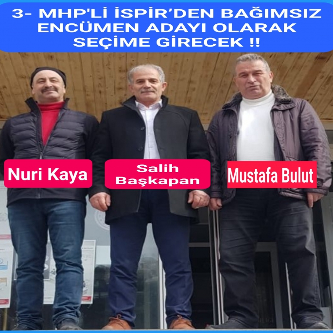 ÜÇ EFSANE ÜLKÜCÜ SEÇİME BAĞIMSIZ GİRECEK!!